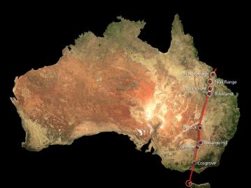 Descubren en Australia la mayor cadena volcánica continental del planeta 
