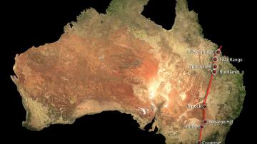 Descubren en Australia la mayor cadena volcánica continental del planeta