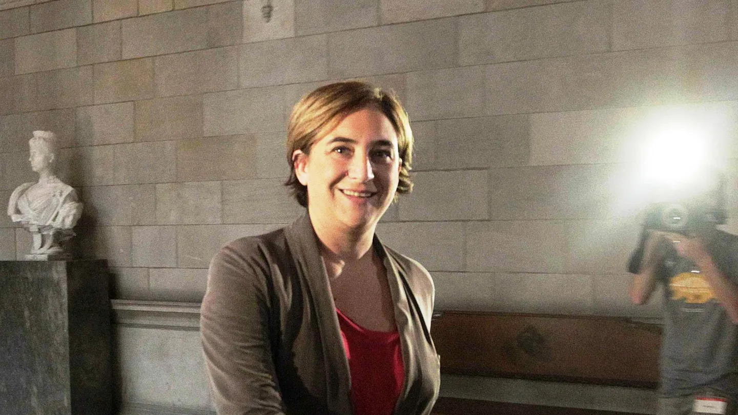 La alcaldesa de Barcelona, Ada Colau La alcaldesa de Barcelona, Ada Colau