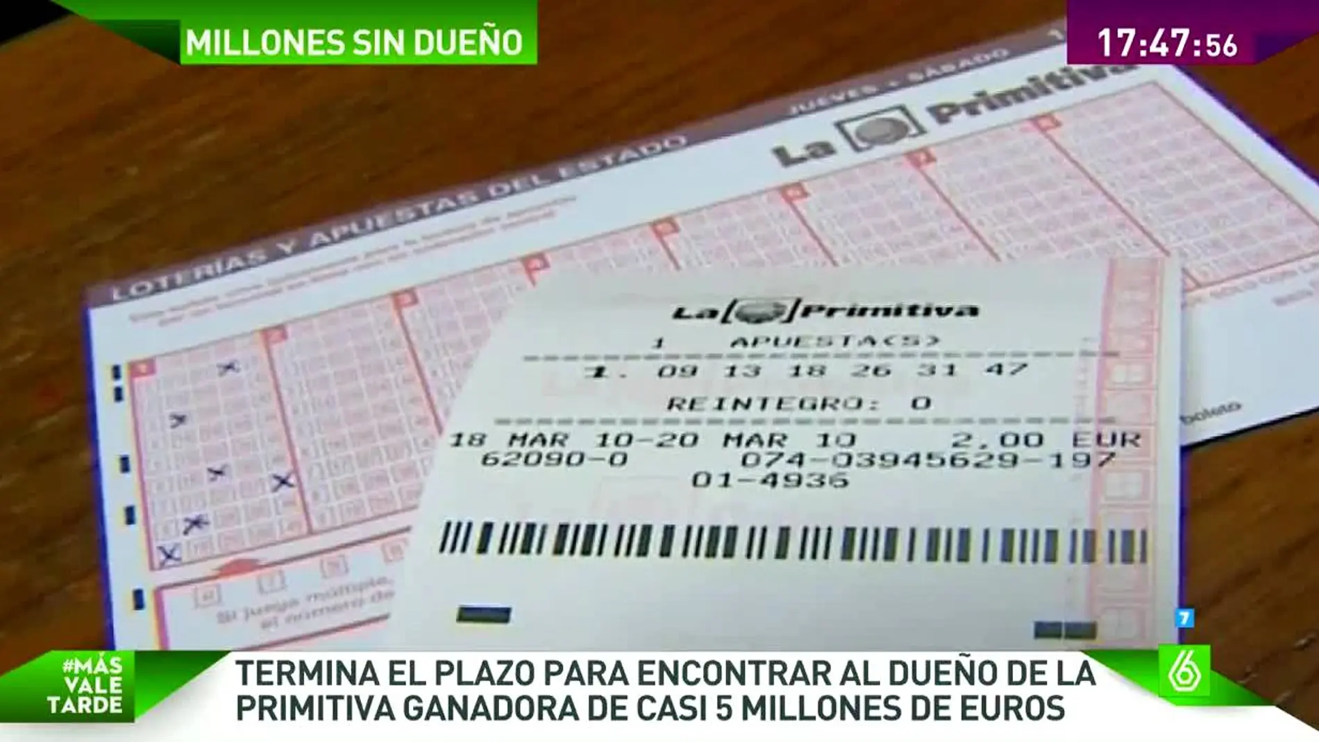 La Justicia aumenta el plazo para reclamar el billete de lotería premiado en A Coruña