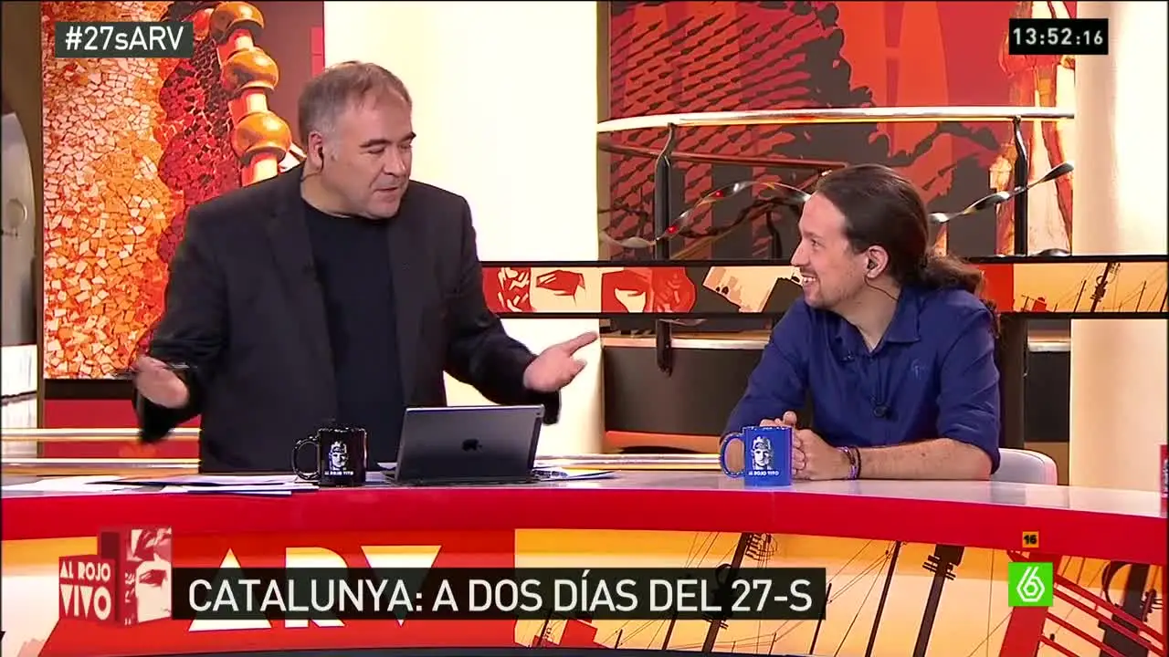 Pablo Iglesias y Antonio García Ferreras