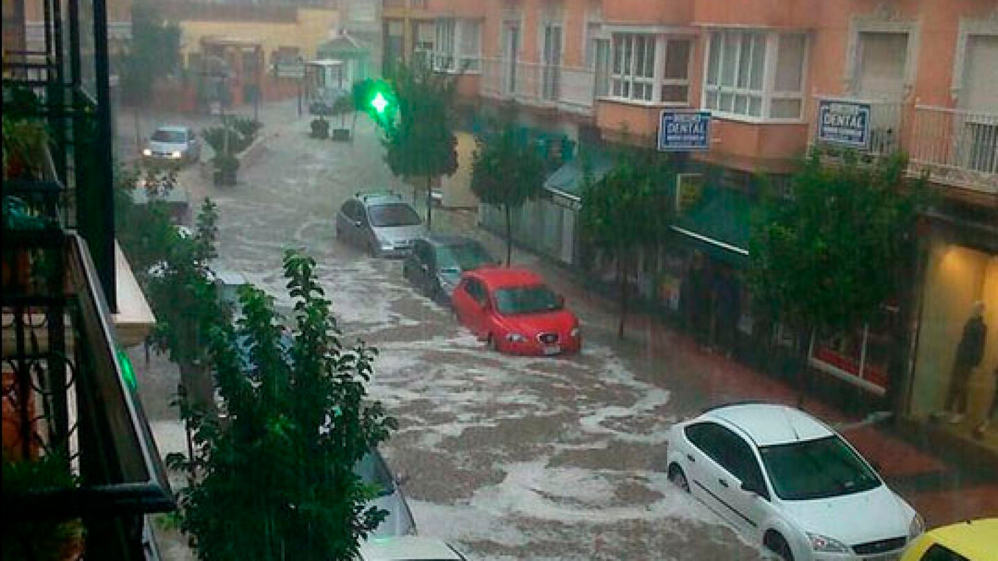 Lluvia torrencial en Loja