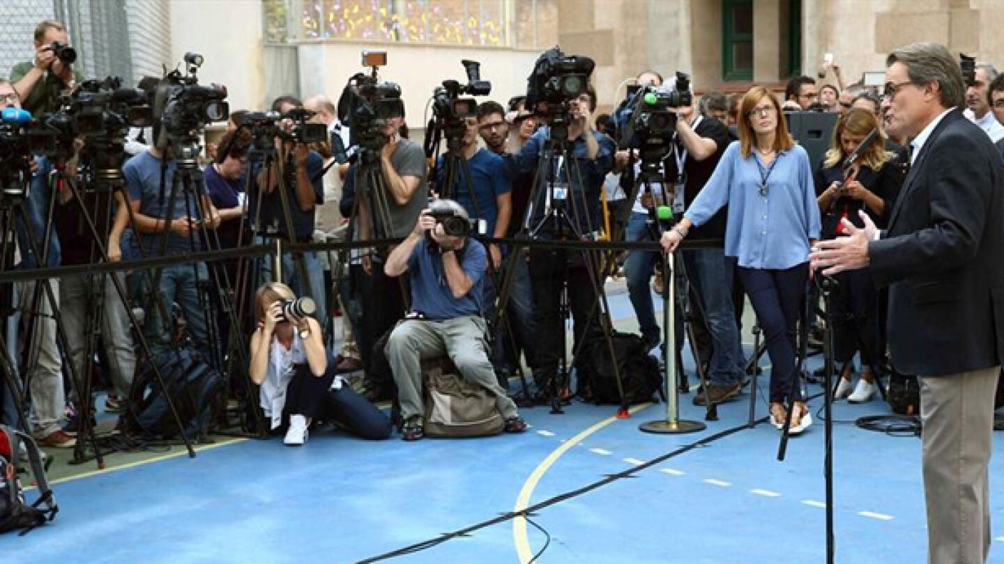 Artur Mas ante los medios