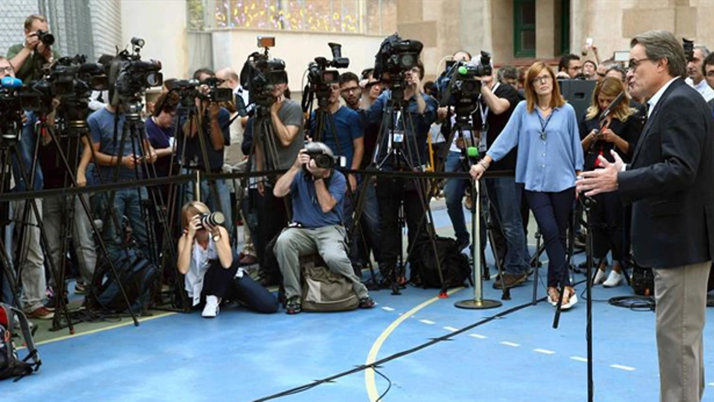 Artur Mas ante los medios Artur Mas ante los medios
