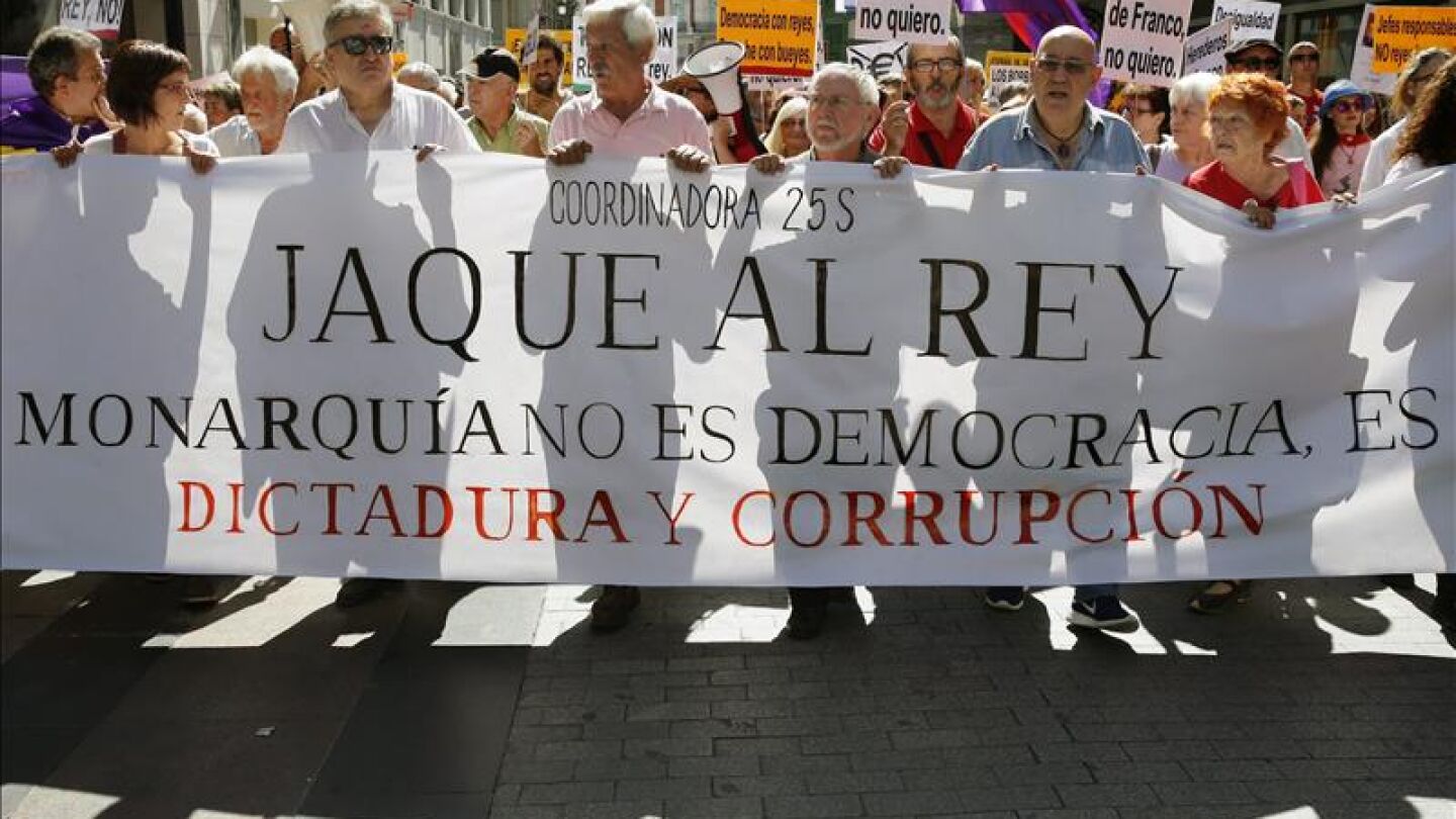 Manifestaci&oacute;n antimon&aacute;rquica