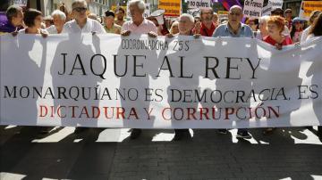 Manifestación antimonárquica