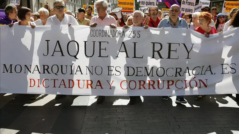 Manifestación antimonárquica