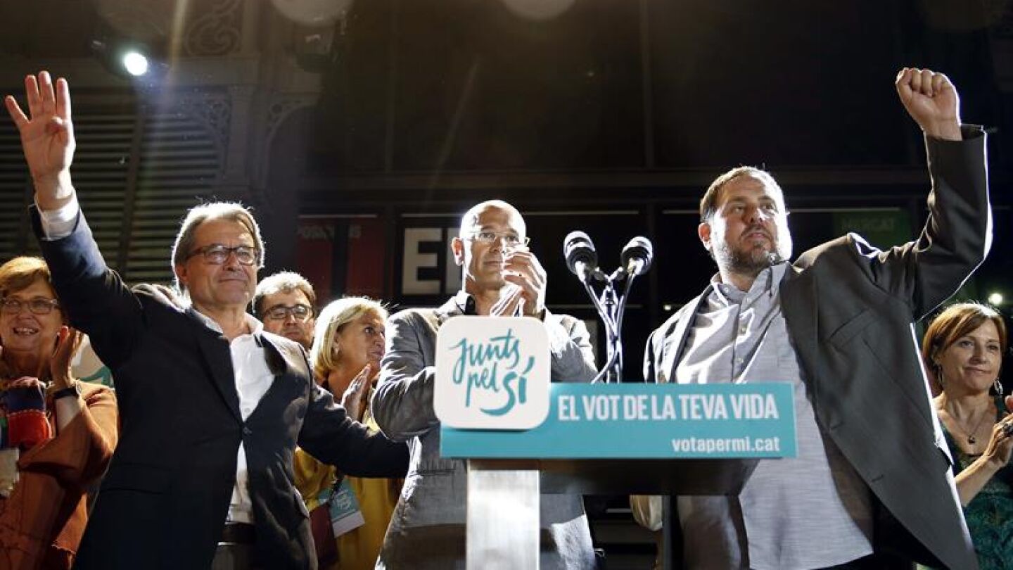 Mas, Romeva y Junqueras