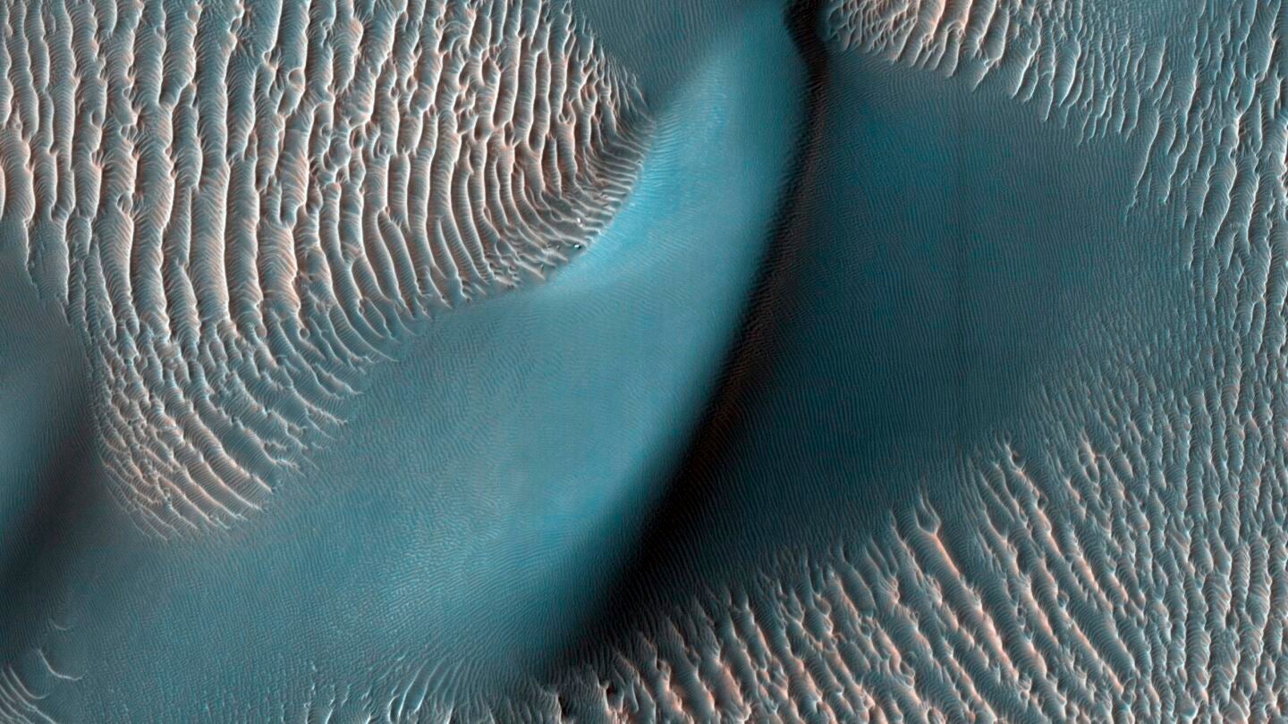 Imagen tomada por la c&aacute;mara de alta resoluci&oacute;n (HiRISE) de la sonda Mars Reconnaissance Orbite