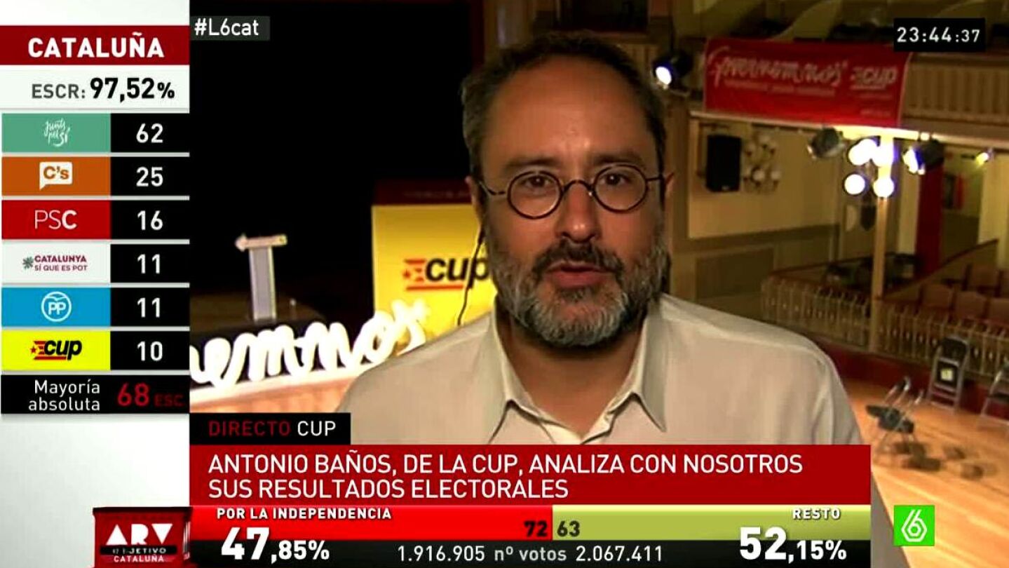 Antonio Ba&ntilde;os, sobre el 27S