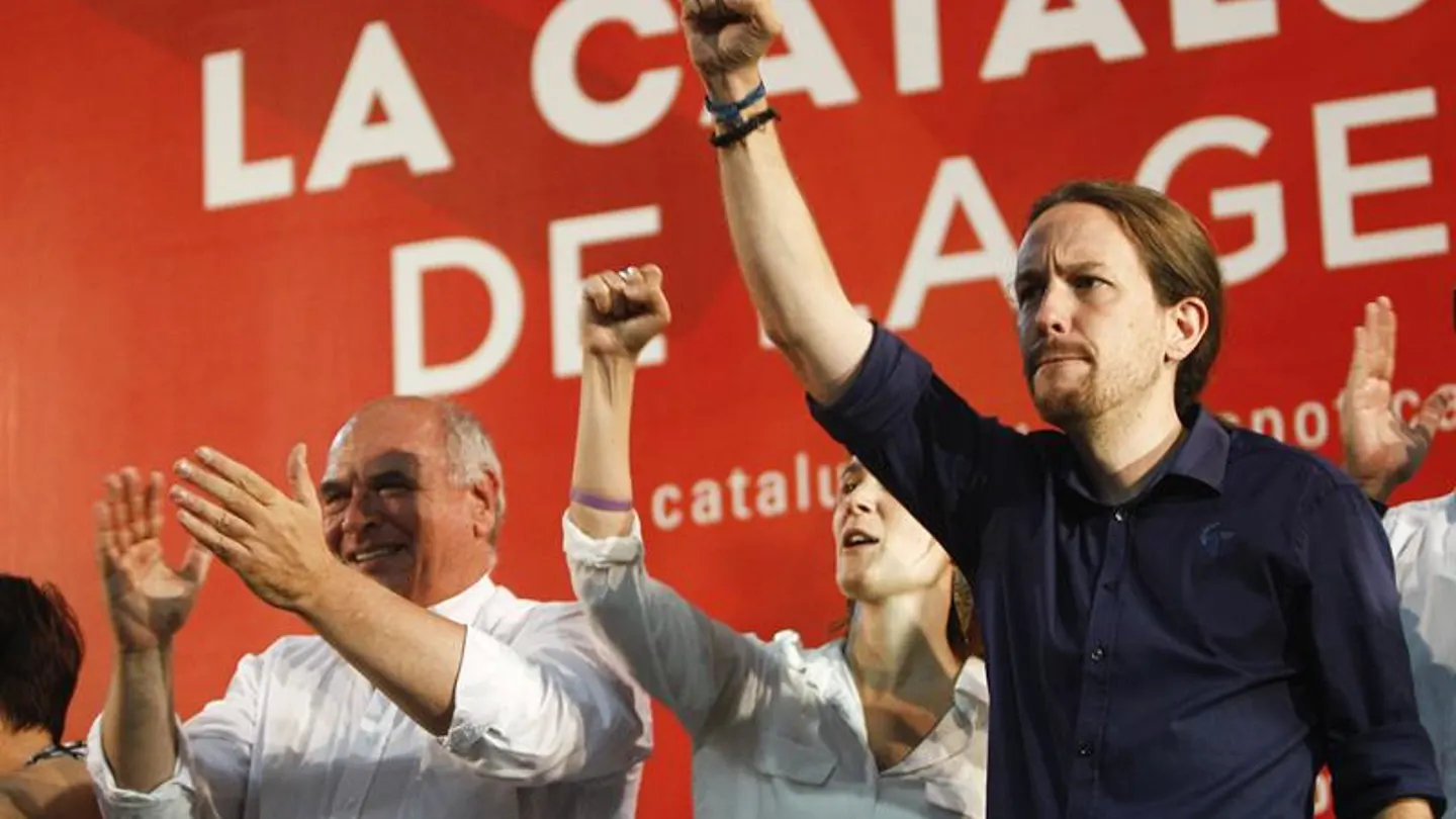 Lluis Rabell y el secretario general de Podemos Pablo Iglesias Lluis Rabell y el secretario general de Podemos Pablo Iglesias