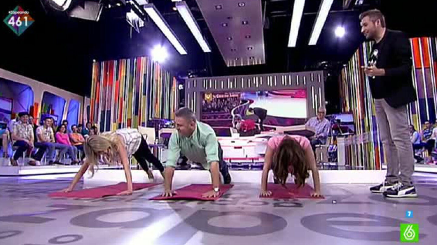 Los concursantes de &lsquo;Tu cara me suena&rsquo; de &lsquo;Zapeando&rsquo; se baten en un duelo de flexiones