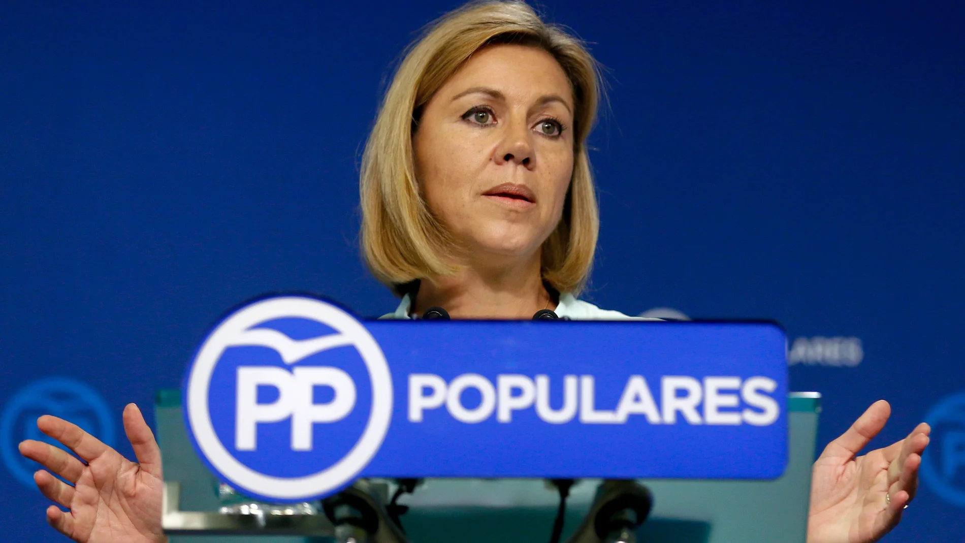La secretaria general del Partido Popular, María Dolores de Cospedal.