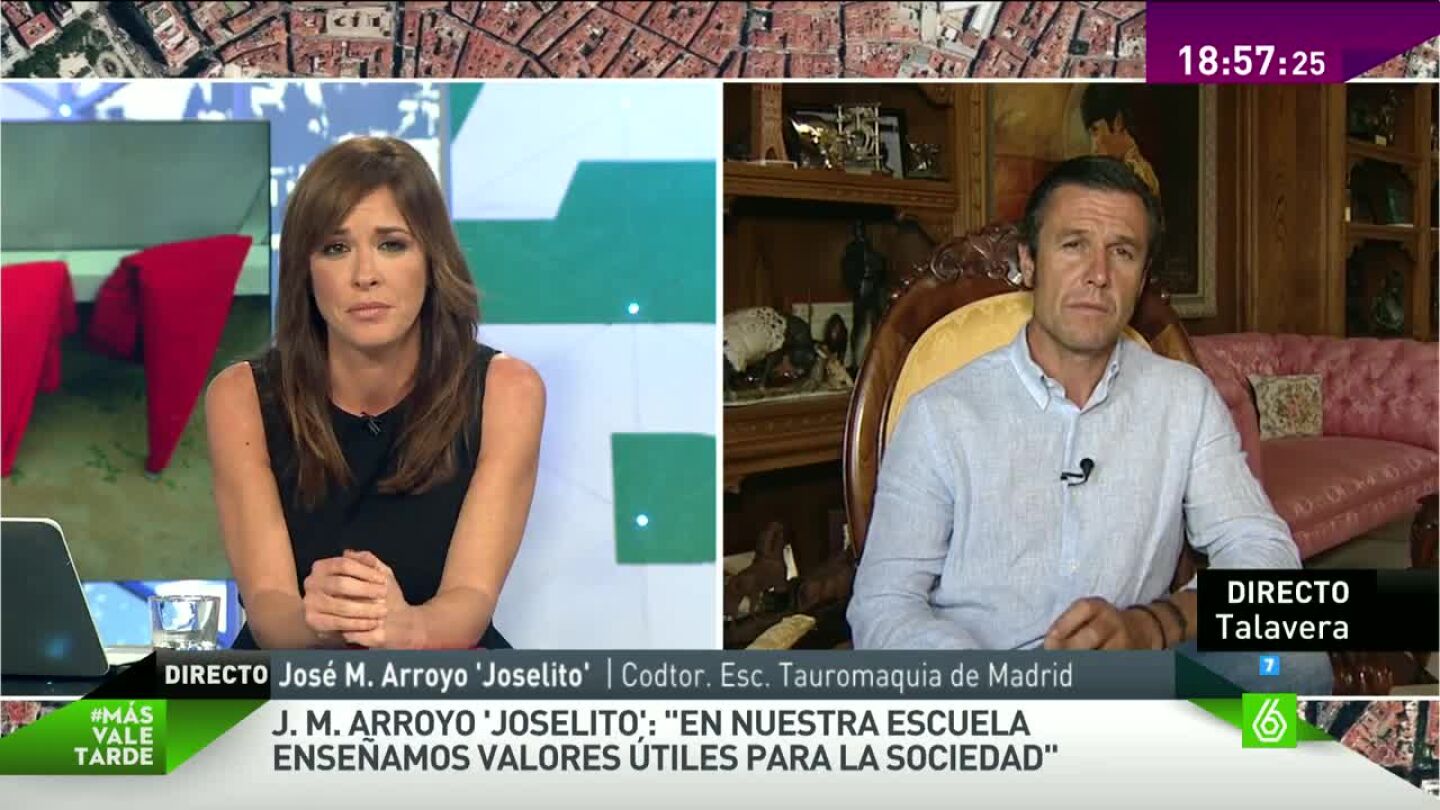 El torero Joselito en M&aacute;s Vale tarde