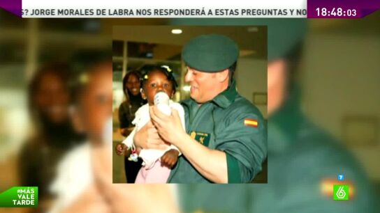 El cabo Javier comparte la custodia de Pilar, la hija de una inmigrante, a la que salv&oacute; hace cuatro a&ntilde;os
