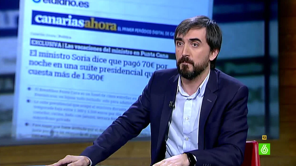 Ignacio Escolar: "Vamos a seguir informando sobre el ministro Soria, no nos va a callar"