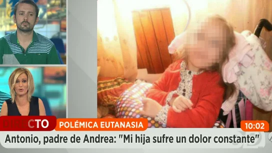 Los padres de Andrea piden una muerte digna para su hija Los padres de Andrea piden una muerte digna para su hija