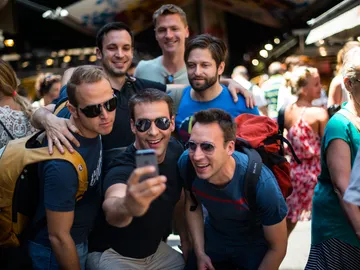 Sonrisas para un 'selfie' Sonrisas para un 'selfie'