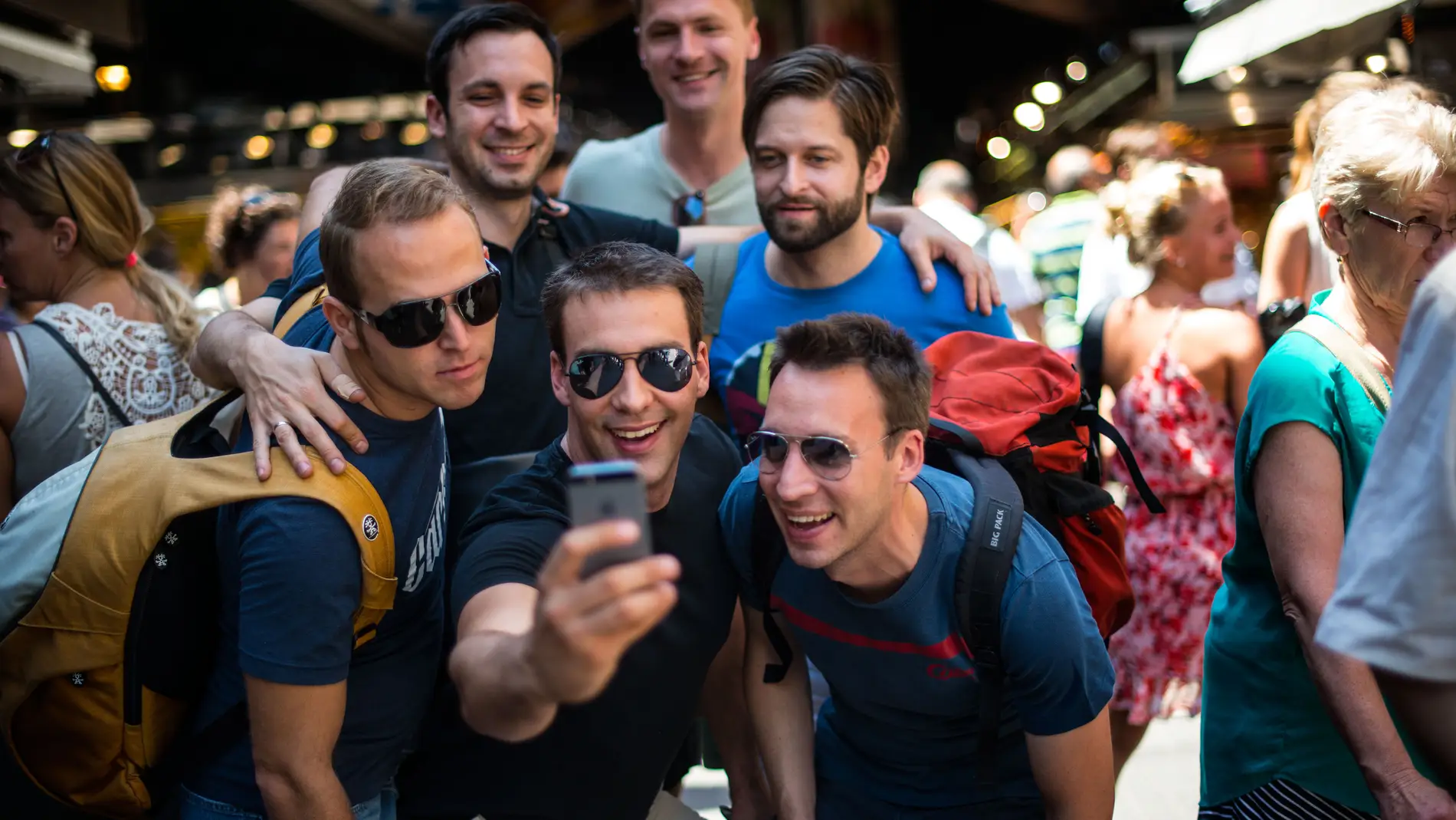 Sonrisas para un 'selfie'
