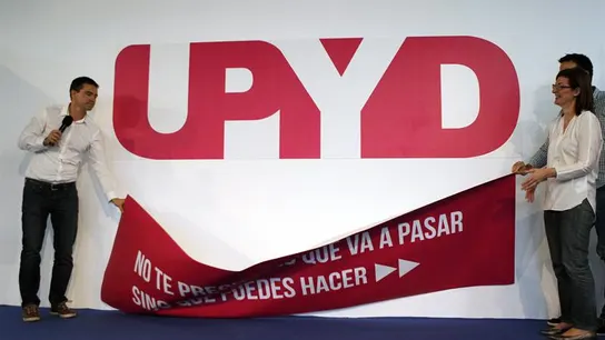 Andrés Herzog presenta el nuevo logo UPyD Andrés Herzog presenta el nuevo logo UPyD