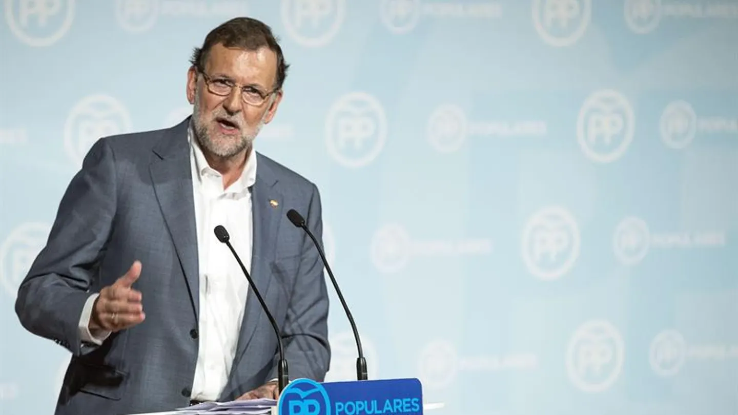 Mariano Rajoy durante un acto del PP Mariano Rajoy durante un acto del PP