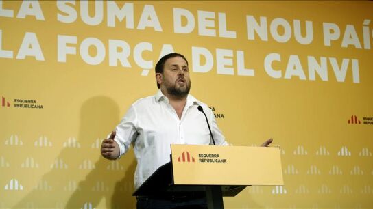 Junqueras en un acto de ERC