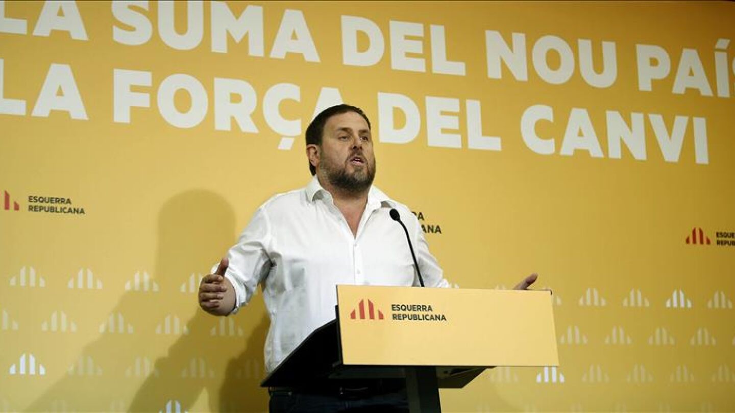 Junqueras en un acto de ERC