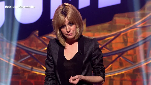 La presentadora de El Club de la Comedia, Alexandra Jiménez