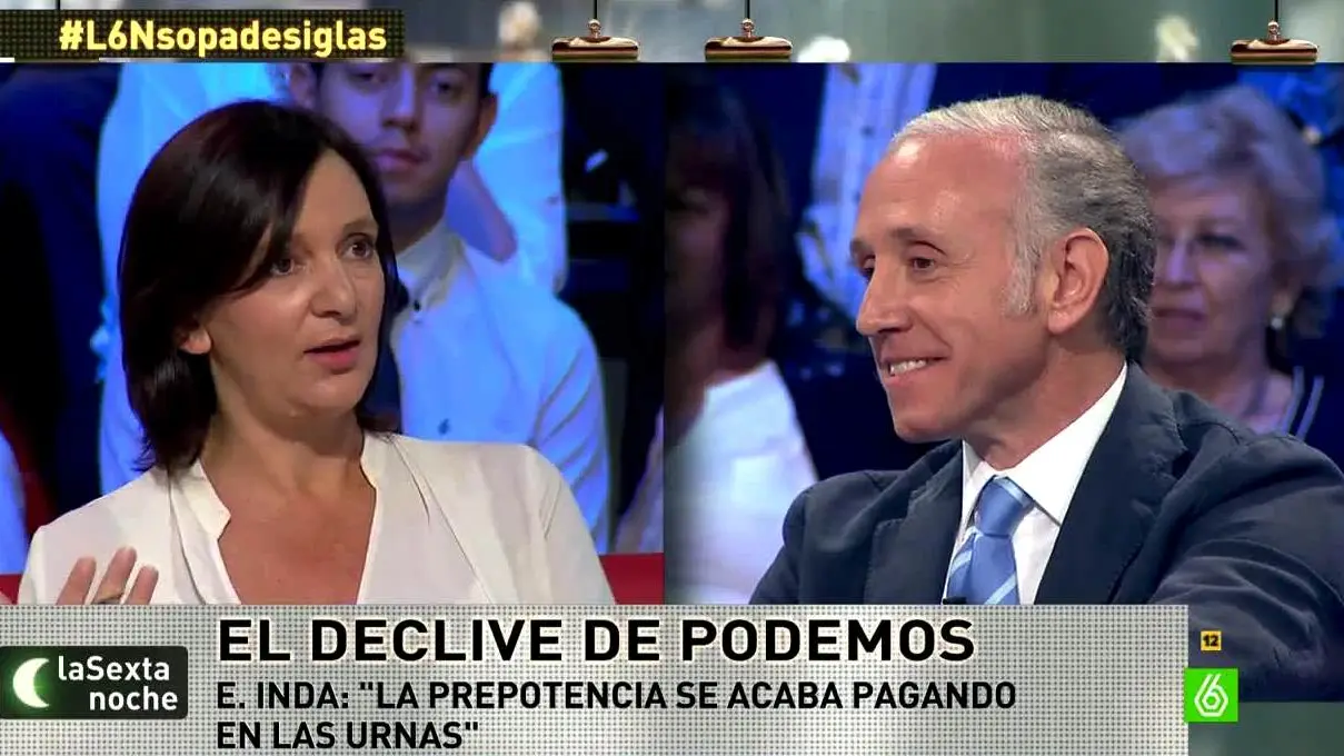 Carolina Bescansa y Eduardo Inda