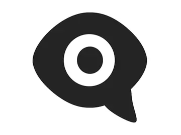 El emoticono del ojo dentro de un bocadillo de cómic El emoticono del ojo dentro de un bocadillo de cómic