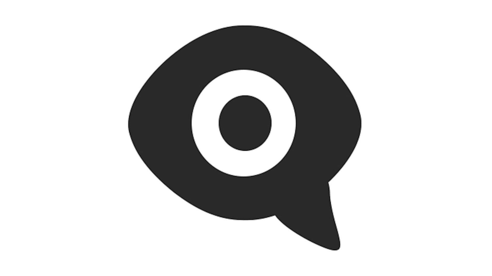 El emoticono del ojo dentro de un bocadillo de cómic