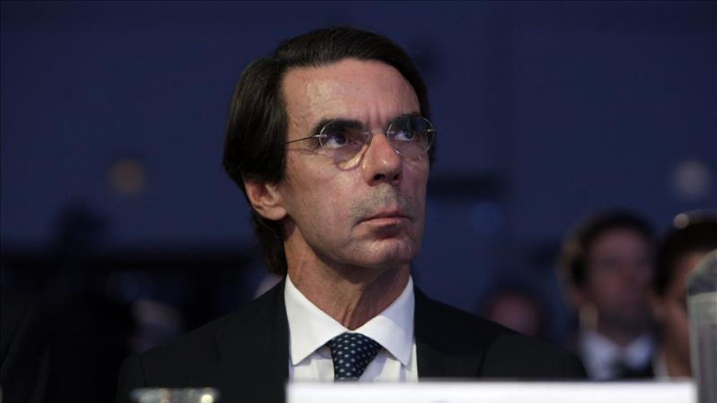 El expresidente del Gobierno Jos&eacute; Mar&iacute;a Aznar, durante un encuentro en Guatemala