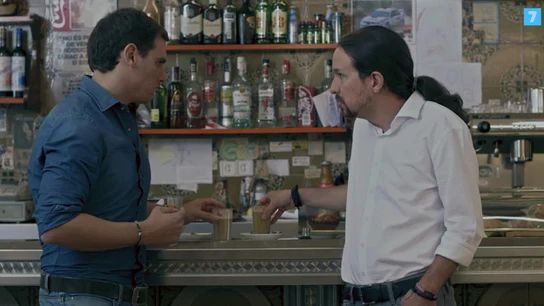 Pablo Iglesias y Albert Rivera, en Salvados Pablo Iglesias y Albert Rivera, en Salvados
