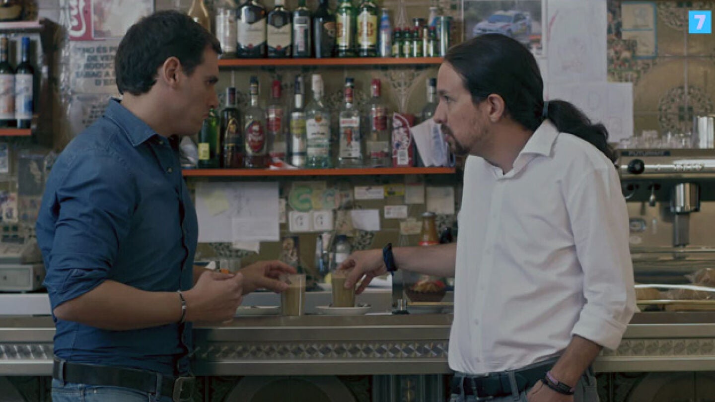 Pablo Iglesias y Albert Rivera, en Salvados