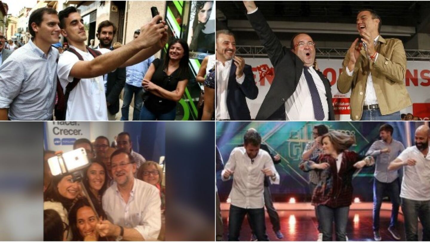 Los pol&iacute;ticos durante ampl&iacute;an las t&eacute;cnicas de comunicaci&oacute;n de cara a las elecciones del 20 de diciembre