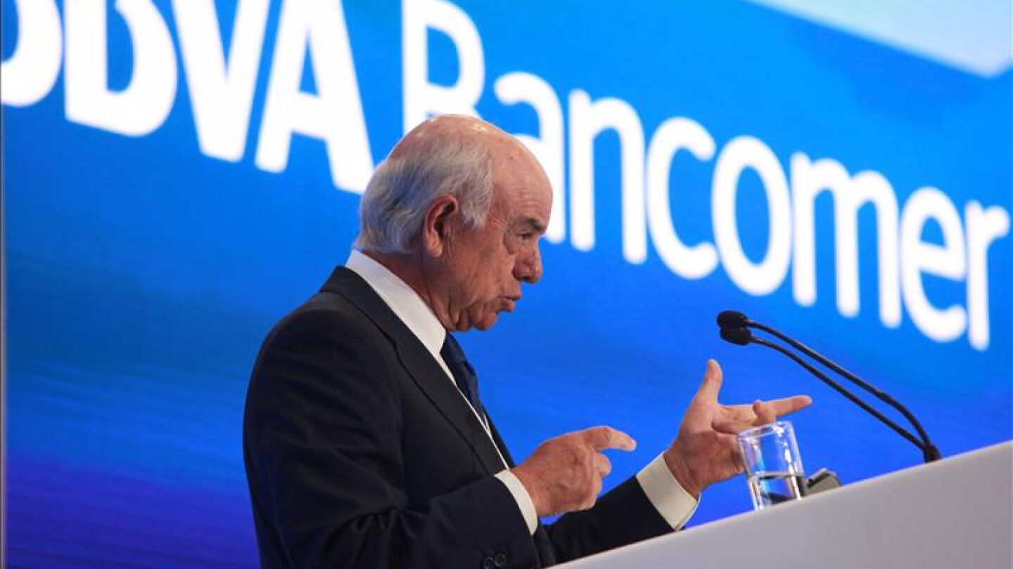 El presidente del grupo bancario espa&ntilde;ol BBVA, Francisco Gonz&aacute;lez