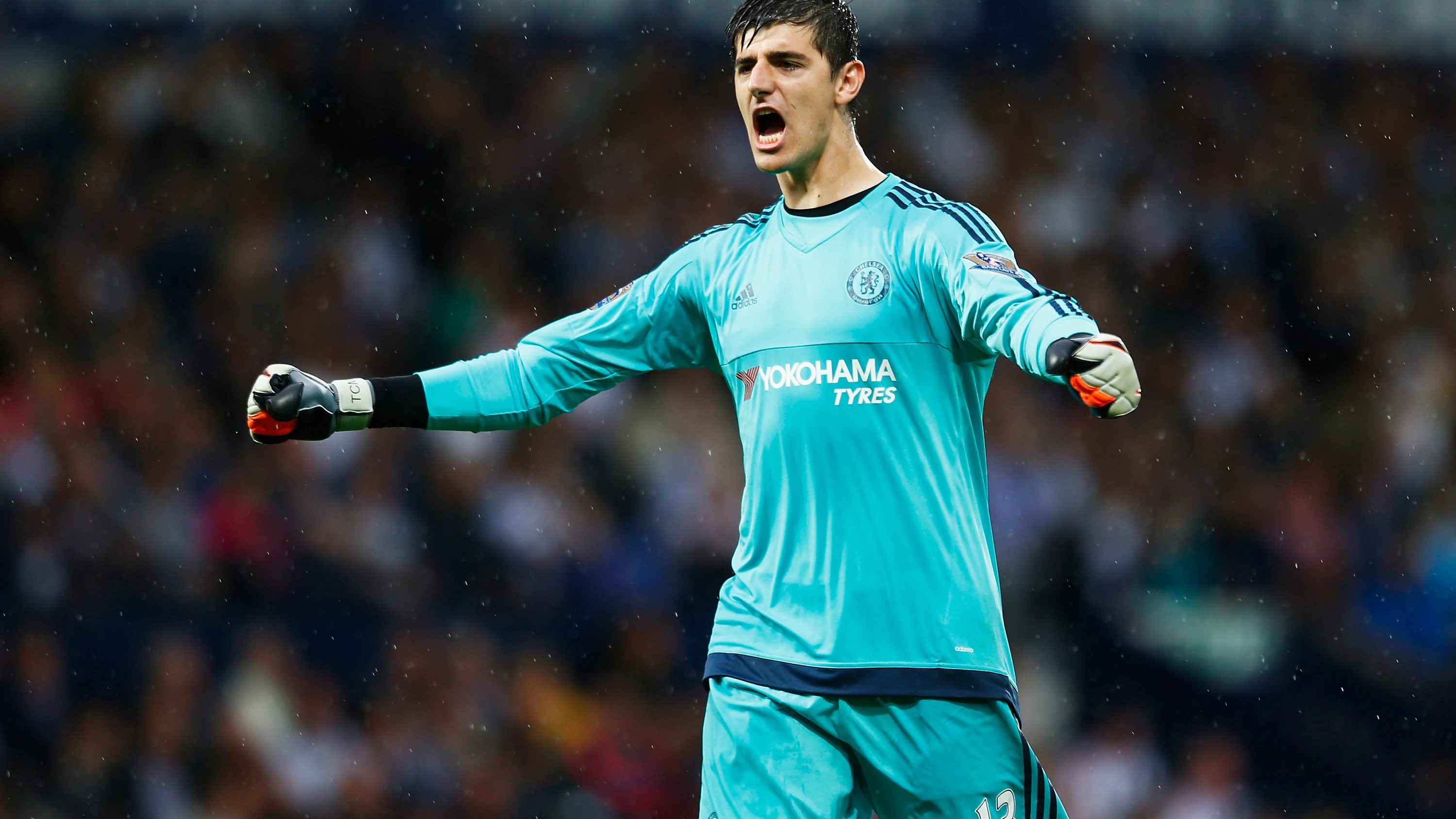 Thibaut Courtois, durante un partido con el Chelsea Thibaut Courtois, durante un partido con el Chelsea