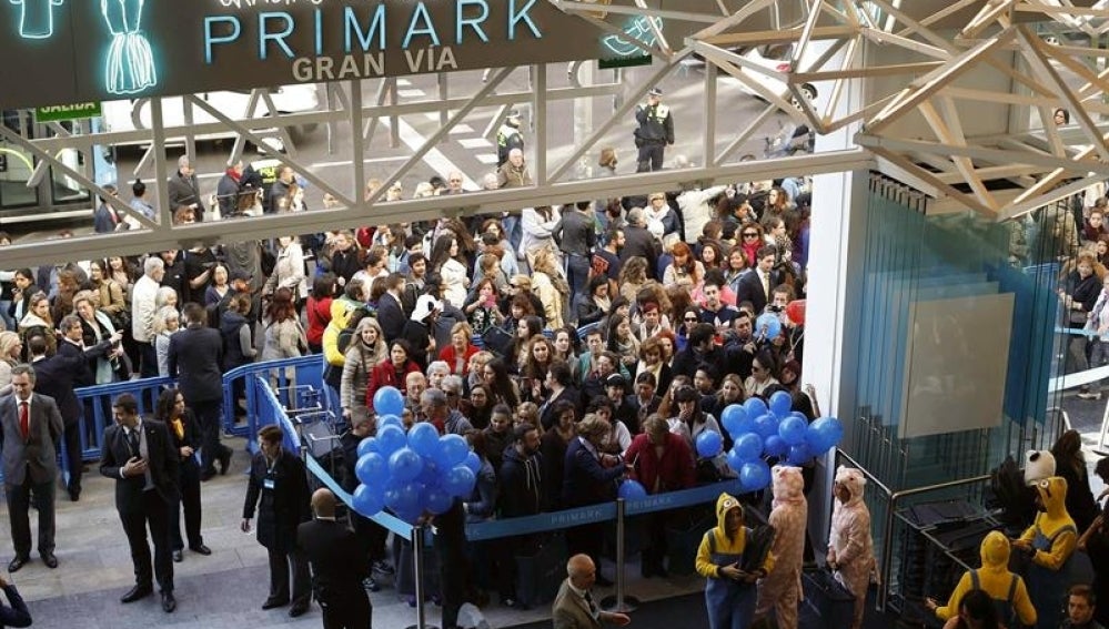 Apertura de la tienda Primark en Gran Vía
