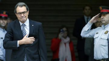 Artur Mas, a su salida del juzgado