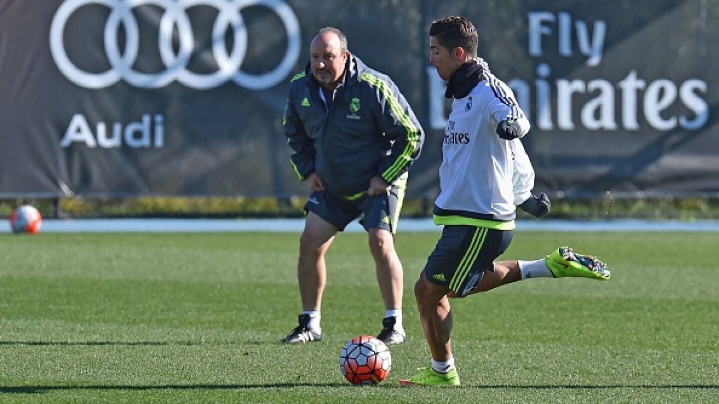 Rafa Ben&iacute;tez y Cristiano Ronaldo