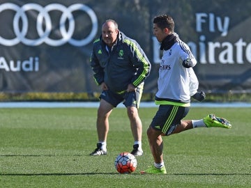 Rafa Benítez y Cristiano Ronaldo Rafa Benítez y Cristiano Ronaldo