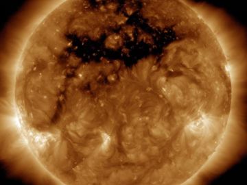 Tormenta solar captada por la NASA