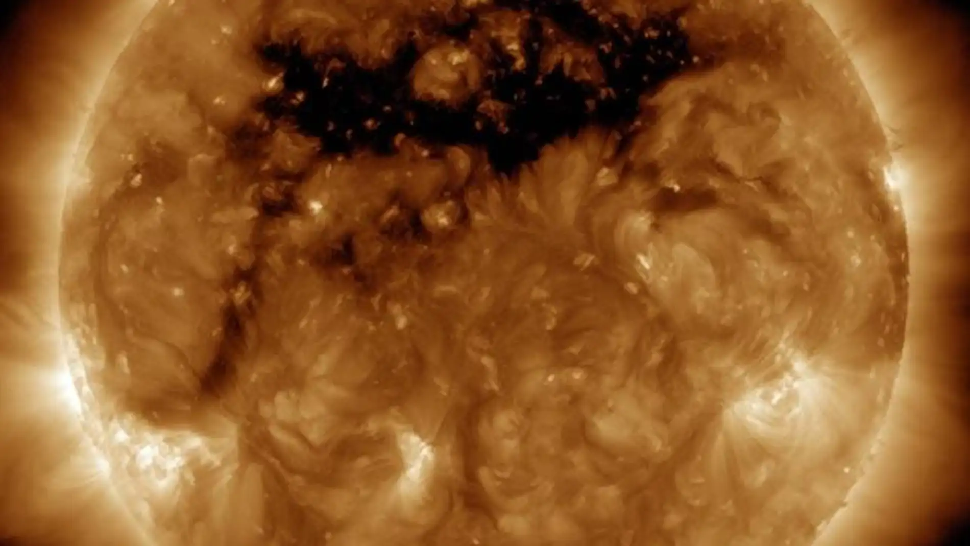 Tormenta solar captada por la NASA
