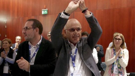 Duran Lleida, junto Ram&oacute;n Espadale, cabeza de lista del partido en las pasadas elecciones catalanas