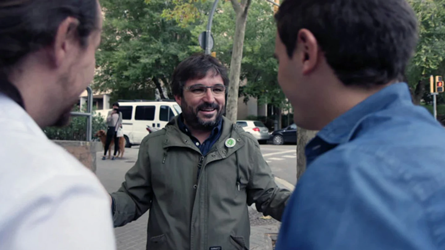 Pablo Iglesias, Albert Rivera y Jordi Évole, en Salvados Pablo Iglesias, Albert Rivera y Jordi Évole, en Salvados