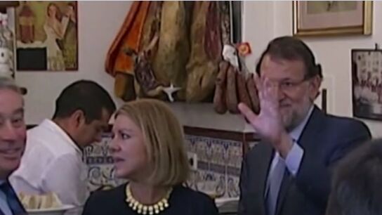 Rajoy y Cospedal, en un v&iacute;deo manipulado de El Intermedio