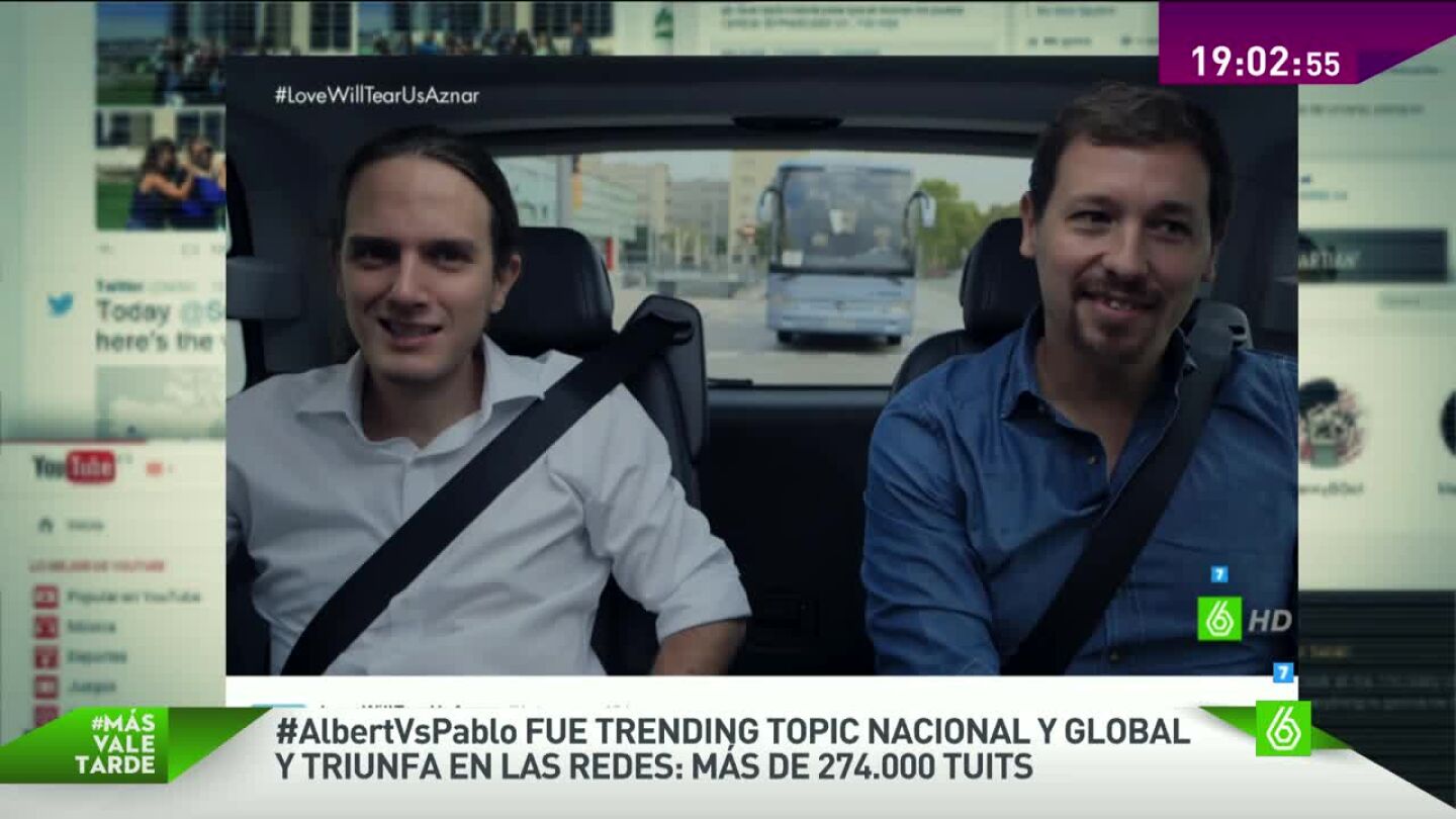 Pablo Iglesias y Albert Rivera en un meme