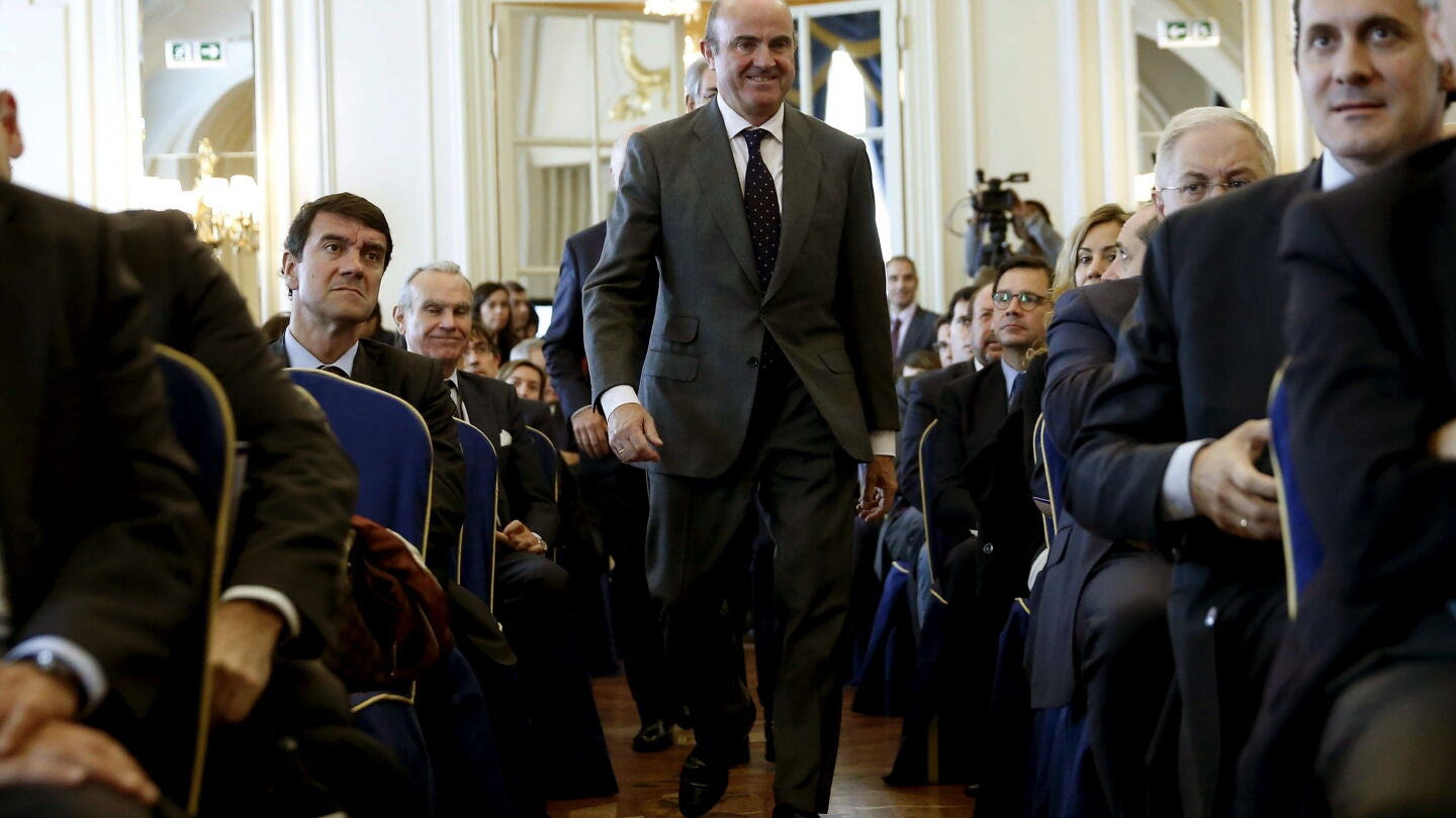 Luis de guindos, en su intervenci&oacute;n en la clausura del VI Encuentro Financiero Expansi&oacute;n-KPMG