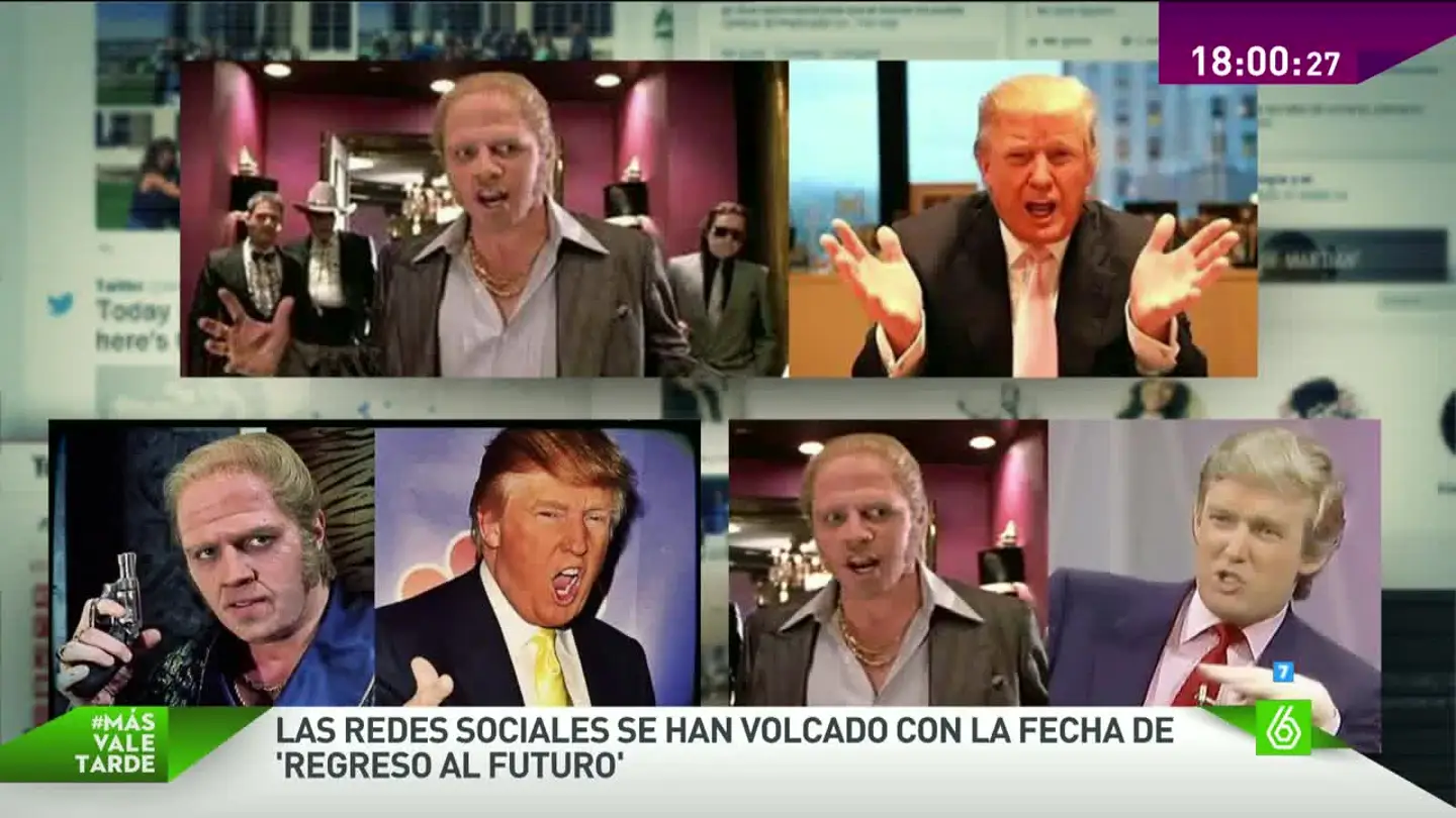 Donald Trump en regreso al futuro Donald Trump en regreso al futuro