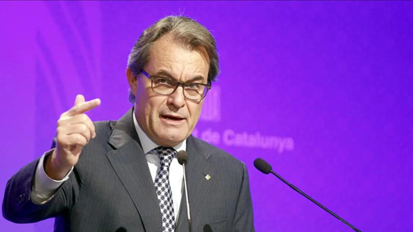 Artur Mas habla en una comparecencia Artur Mas habla en una comparecencia